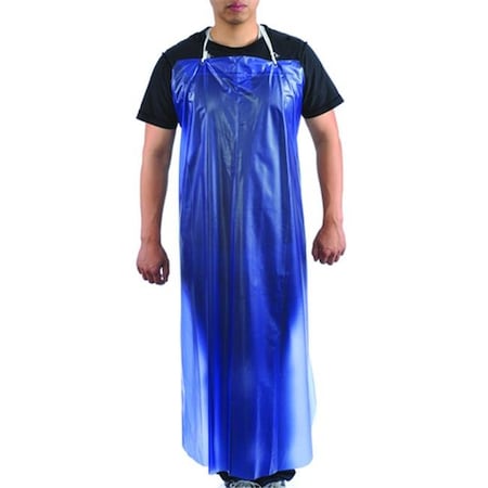 Major Gloves Major Gloves 10-3545-BU Blue PVC Apron 35 x 45 In.; Pack 50 10-3545-BU